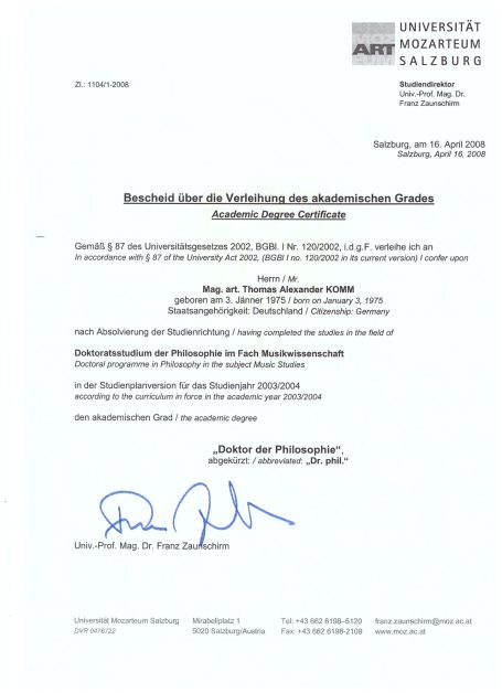 Doktor der Philosophie