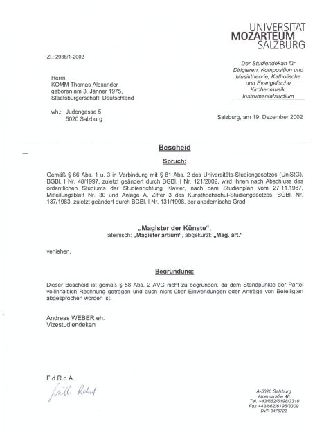 Magister der Künste